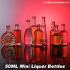 Bottiglie di liquore alcolico mini da 50 ml in miniatura sfuse all'ingrosso