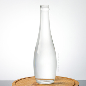 Bottiglia per bere acqua soda in vetro da 330 ml con tappo a vite