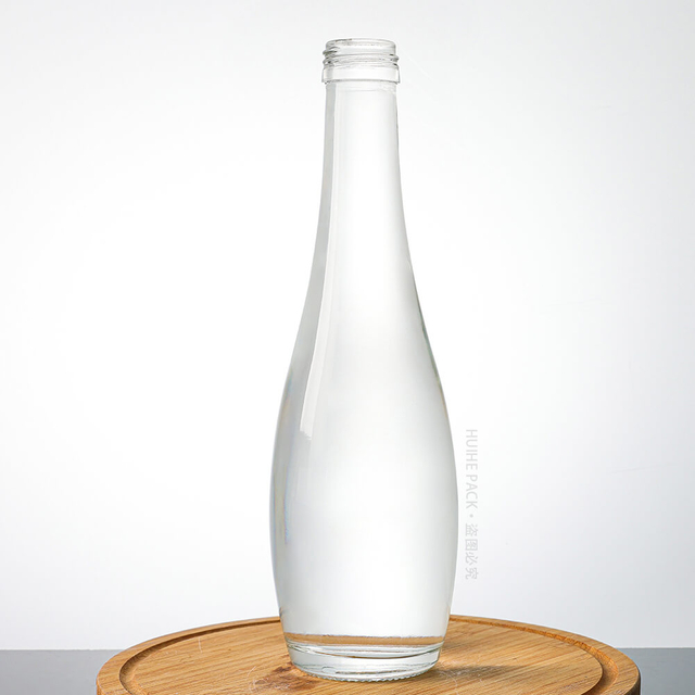 Bottiglia per bere acqua soda in vetro da 330 ml con tappo a vite