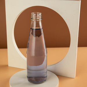 Bottiglia di vetro limoncello rotonda trasparente da 250 ml