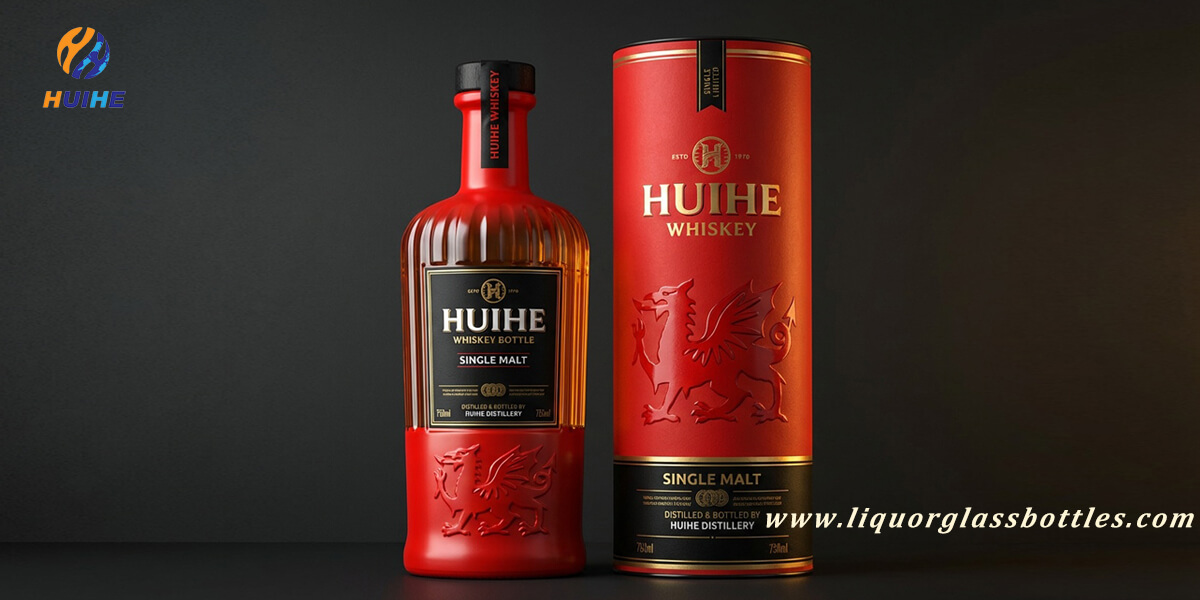 Fornitore di bottiglie di liquore rosso HUIHE