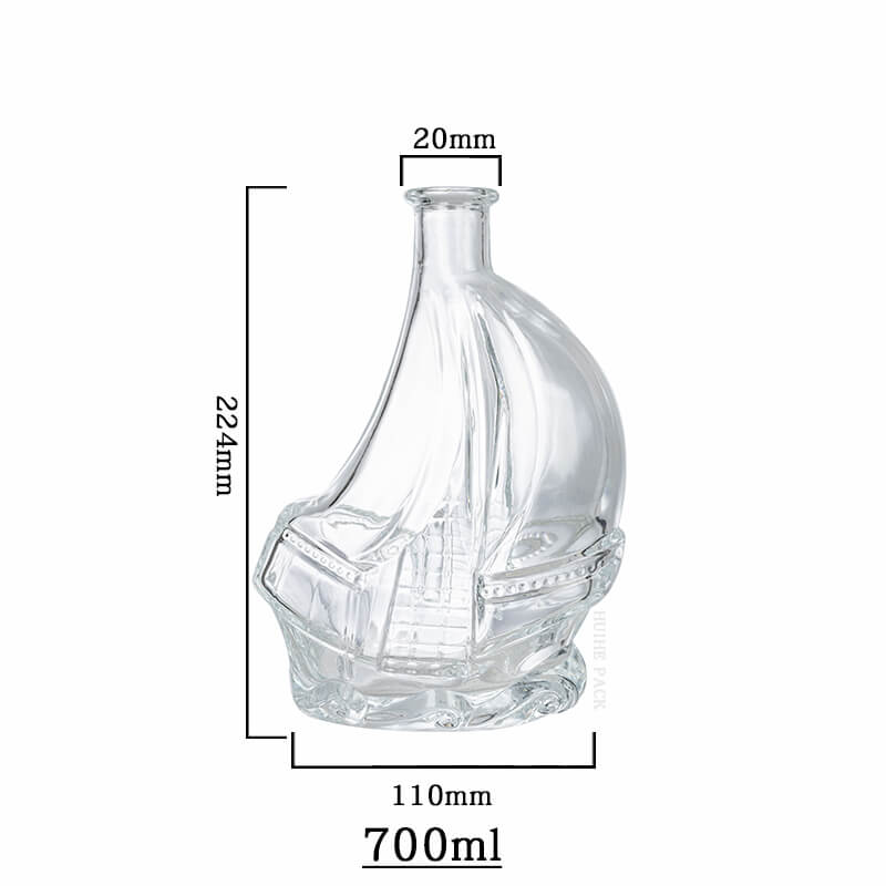 Sailing Ship Liquor Bottle-capacity Nave a vela in bottiglia di liquore
