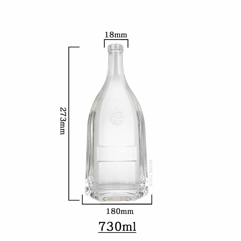 corpo curvo per liquore piatto in bottiglia capacit&agrave;