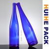 Fornitore unico di bottiglie di liquore per vino vodka in vetro blu cobalto da 750 ml