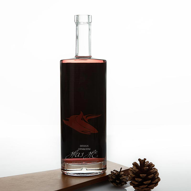 Bottiglia di alcol di vetro ovale di Filadelfia