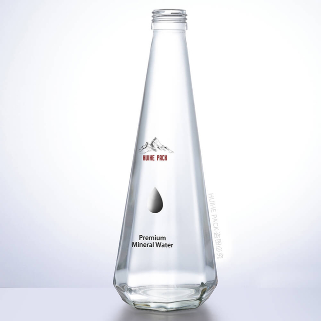 Bottiglia d'acqua in vetro dal design unico da 330 ml all'ingrosso 