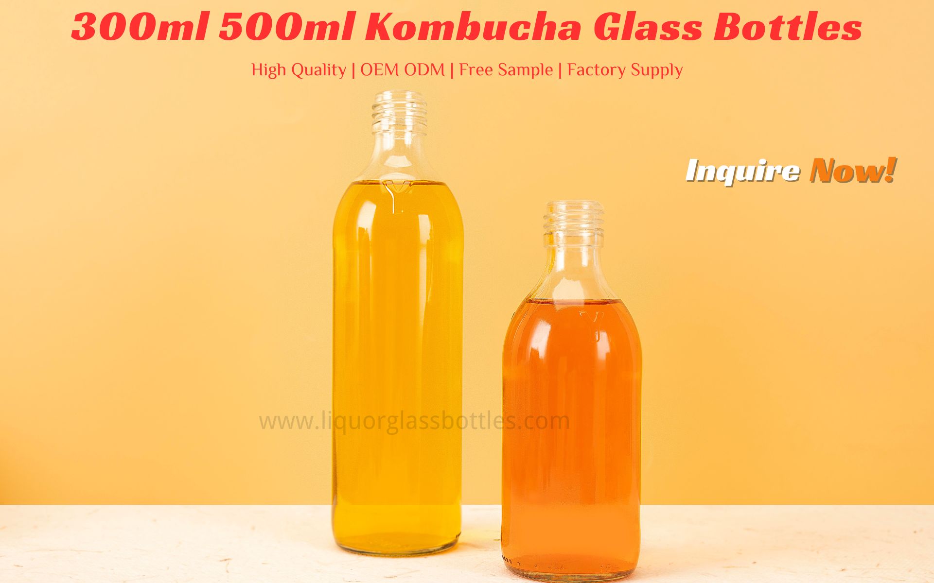 bottiglie di vetro kombucha