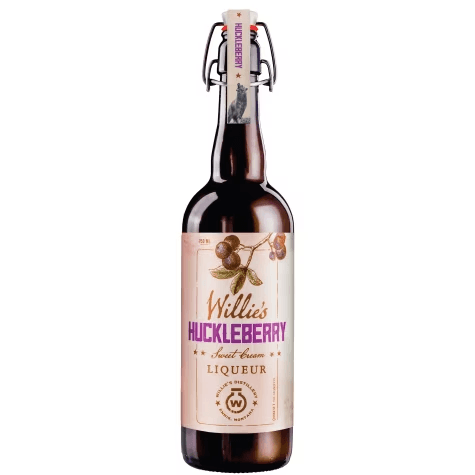 Bottiglia di liquore alla crema dolce Willies Huckleberry da 750 ml