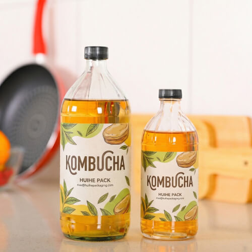 bottiglie di kombucha sfuse
