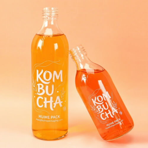 bottiglie di kombucha personalizzate