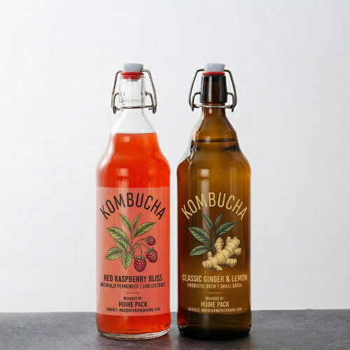 grande bottiglia di kombucha