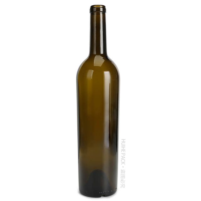Bottiglia in vetro da vino bordolese Elite verde antico da 750 ml