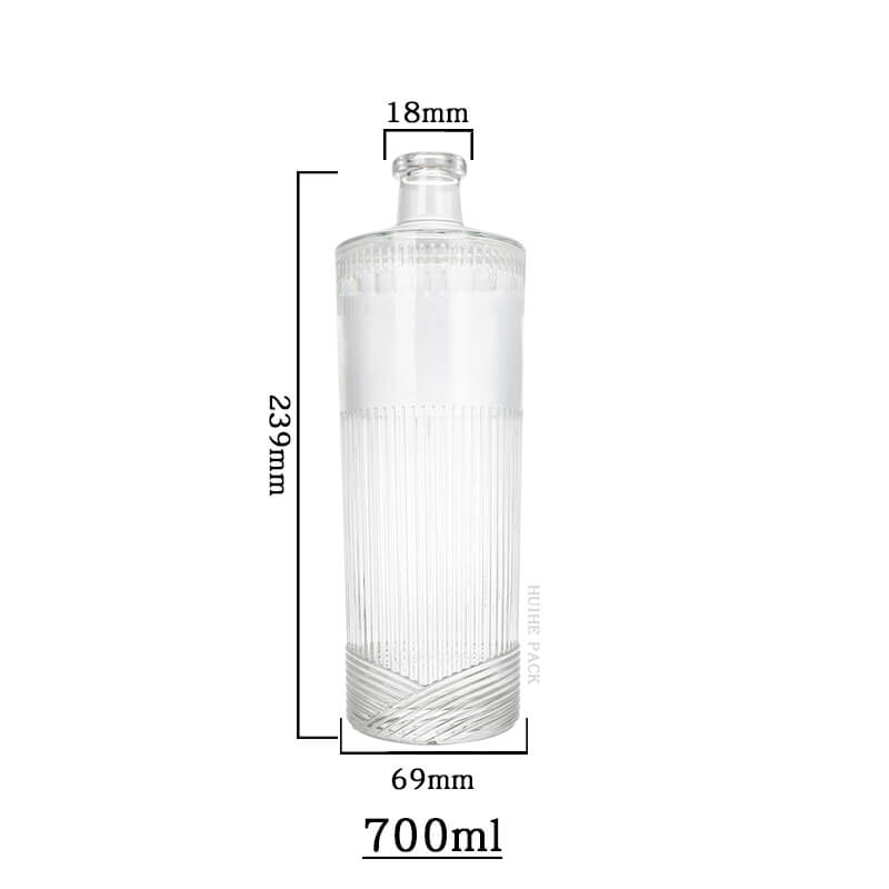 Capacit&agrave; bottiglia a strisce cilindriche a strisce