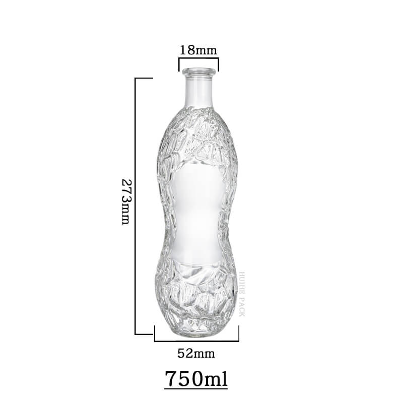 Irregular whiskey bottle-capacity Capacità bottiglia di whisky irregolare