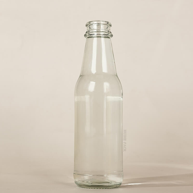 Bottiglia per bevande in vetro trasparente da 375 ml per limonata al succo di Kombucha