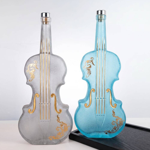 1000 ml di violino unico - bottiglia di liquore in vetro a forma di