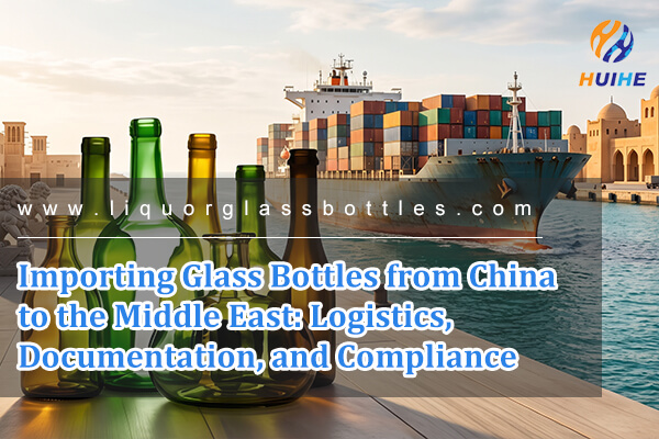 Importazione di bottiglie di vetro dalla Cina al Medio Oriente: logistica, documentazione e conformit&agrave;