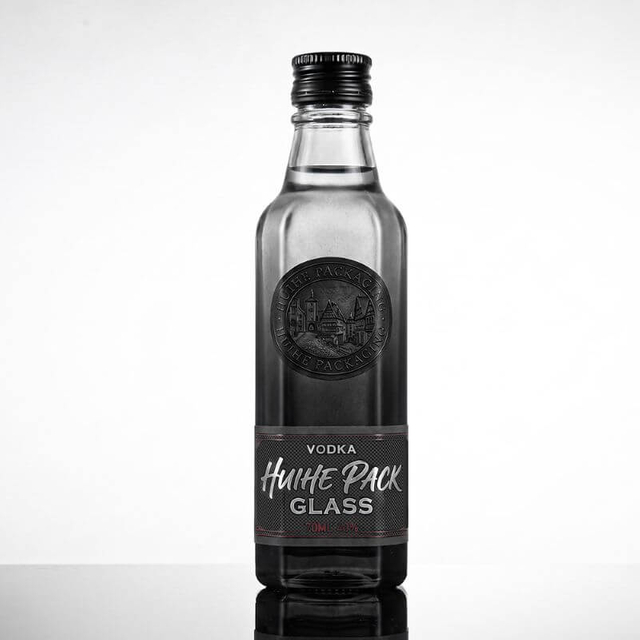 Mini bottiglia di liquore dal design moderno da 50 ml con tappo a vite sfuso