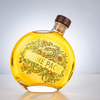 Design unico Bottiglia di liquore a foglie di vetro trasparente sferico