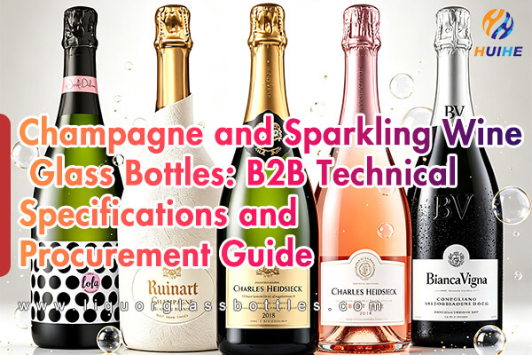 Bottiglie in vetro per champagne e spumante: specifiche tecniche B2B e guida agli acquisti