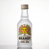 Piccole bottiglie di whisky in vetro trasparente di fascia alta da 50 ml