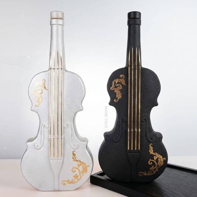 1000 ml di violino unico - bottiglia di liquore in vetro a forma di