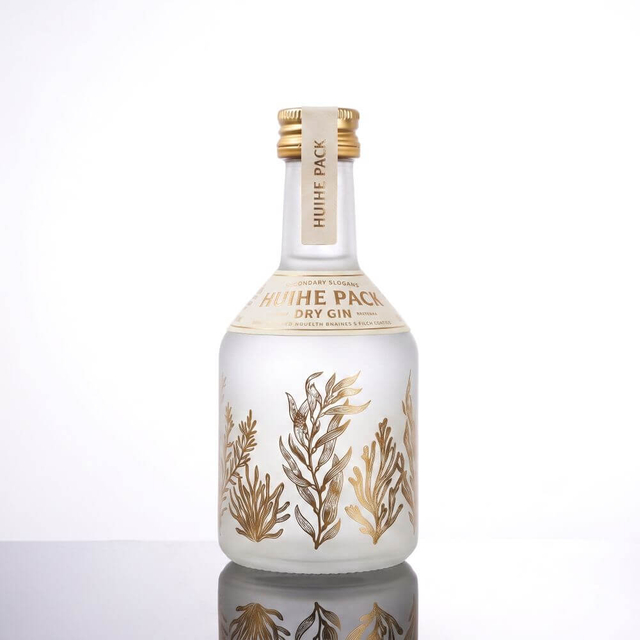 Bottiglie di alcol piccole in vetro flint trasparente da 50 ml, sfuse